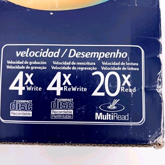 HP CD-Writer Plus M820e External Drive + Cable -PC Card + Box -Instructions - Picture 3 of 8